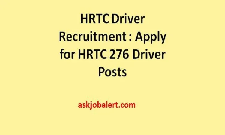 HRTC Driver Recruitment