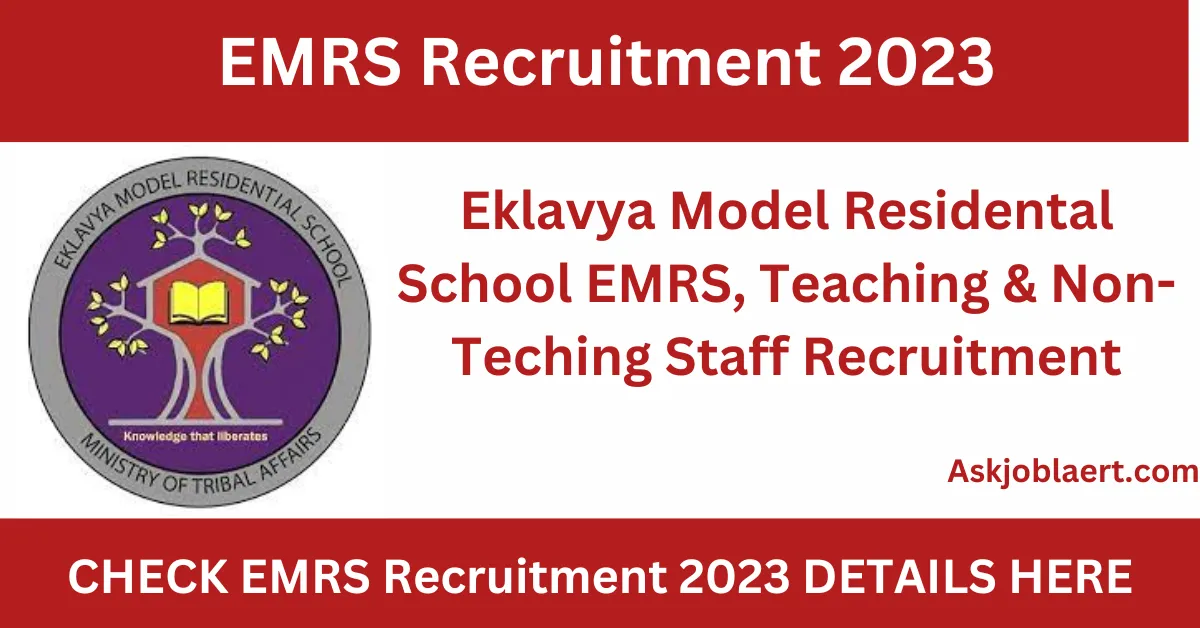 EMRS Recruitment 2023
