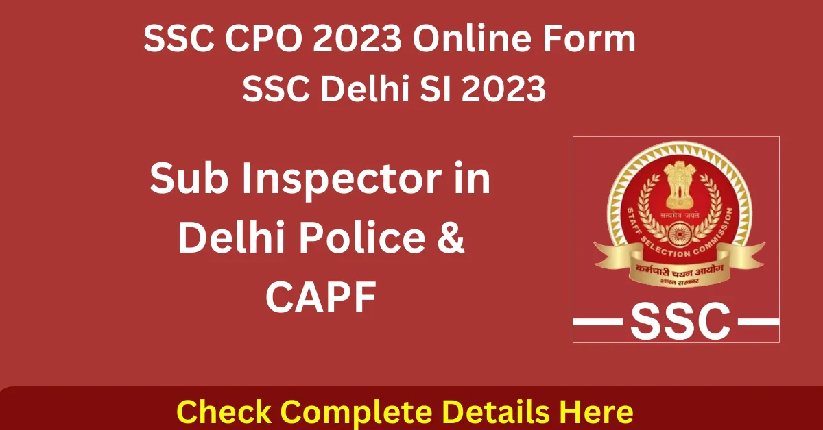 SSC Sub Inspector in Delhi Police