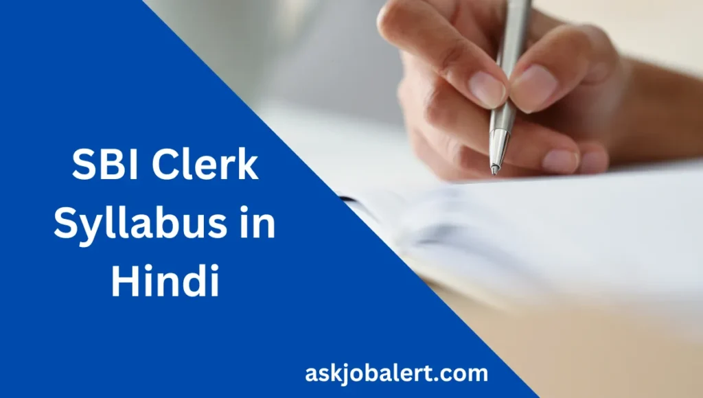 SBI Clerk Syllabus in Hindi
